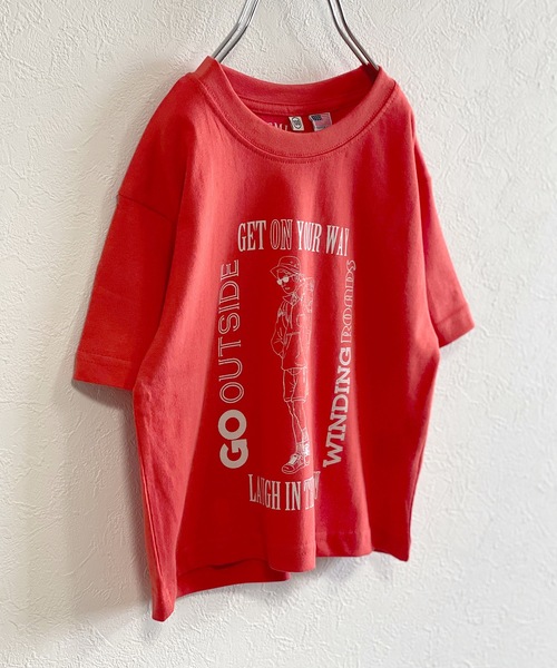 Life Support Products(ライフサポートプロダクツ)の「【コットンUSA】プリントTシャツ(80~160cm)(Tシャツ/カットソー・キッズ・チャコール/イエロー/ホワイト/レッド/ラベンダー・90/100/80/95/140/150/160/110/120/130)」の5枚目の写真