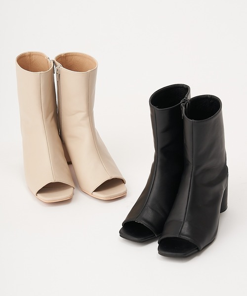 Chico（チコ）の「レザーブーツサンダル（ブーツ・レディース・アイボリー/ブラック・SMALL/MEDIUM/LARGE）」の8枚目の写真