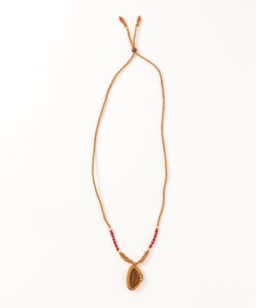 チャイハネ（チャイハネ）の「【チャイハネ】羊飼いのお守り風ネックレス（ネックレス・メンズ・ホワイト/ネイビー/ブラウン/レッド/グリーン・FREE）」の3枚目の写真