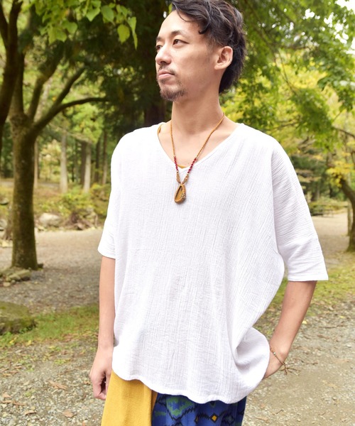 チャイハネ（チャイハネ）の「【チャイハネ】羊飼いのお守り風ネックレス（ネックレス・メンズ・ホワイト/ネイビー/ブラウン/レッド/グリーン・FREE）」の17枚目の写真