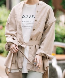 Mysa&Liina | 袖スリット開きシャツアウター(シャツ/ブラウス)