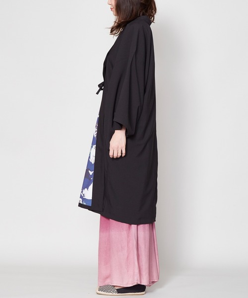 カヤ（カヤ）の「【カヤ】-MONOKOMO HAORI- ものころ羽織り（カーディガン/ボレロ・レディース・ブラック/ライトブルー/レッド・FREE）」の12枚目の写真
