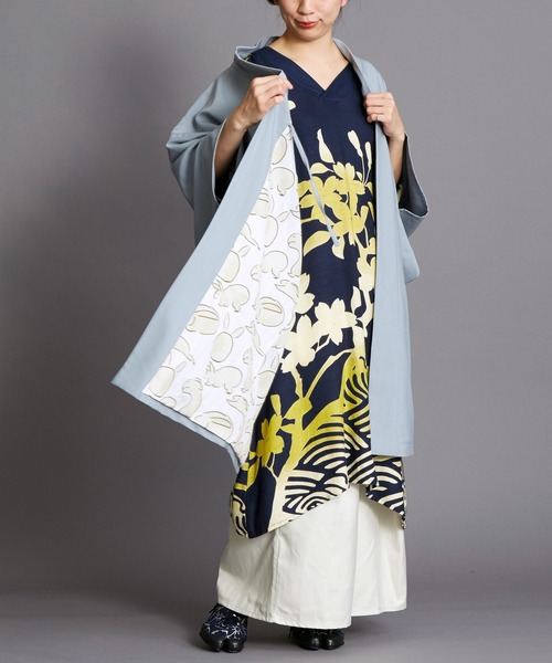 カヤ（カヤ）の「【カヤ】-MONOKOMO HAORI- ものころ羽織り（カーディガン/ボレロ・レディース・ブラック/ライトブルー/レッド・FREE）」の6枚目の写真