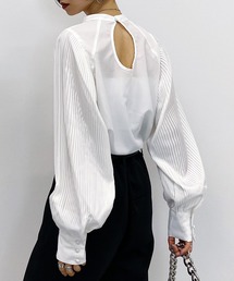 PAGEBOY | ボリュームプリーツブラウス (デザインブラウス)(シャツ/ブラウス)
