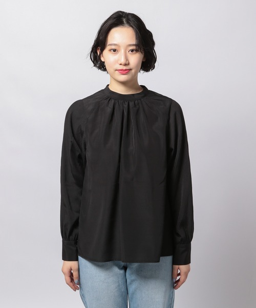 PAGEBOY(ページボーイ)の「ボリュームプリーツブラウス (デザインブラウス)(シャツ/ブラウス・レディース・ブラック/オフホワイト・FREE)」の11枚目の写真