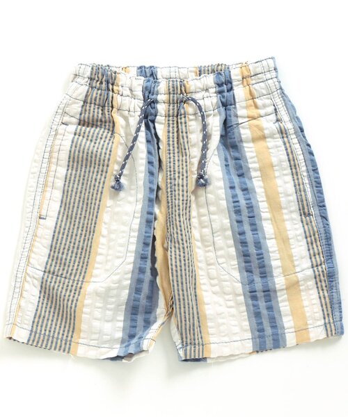 F.O.KIDS(エフオーキッズ)の「先染めストライプハーフパンツ 5分丈(その他パンツ・キッズ・チャコール/ミント/ブルー・140/110/120/100/95/130/80/90)」の3枚目の写真