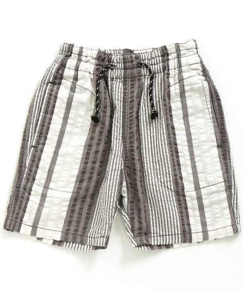 F.O.KIDS(エフオーキッズ)の「先染めストライプハーフパンツ 5分丈(その他パンツ・キッズ・チャコール/ミント/ブルー・140/110/120/100/95/130/80/90)」の1枚目の写真