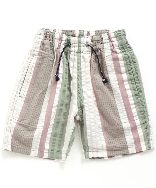 F.O.KIDS(エフオーキッズ)の「先染めストライプハーフパンツ 5分丈(その他パンツ・キッズ・チャコール/ミント/ブルー・140/110/120/100/95/130/80/90)」の2枚目の写真