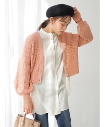earth music&ecology | ビジューボタンスラブニットカーディガン ＊(カーディガン/ボレロ)