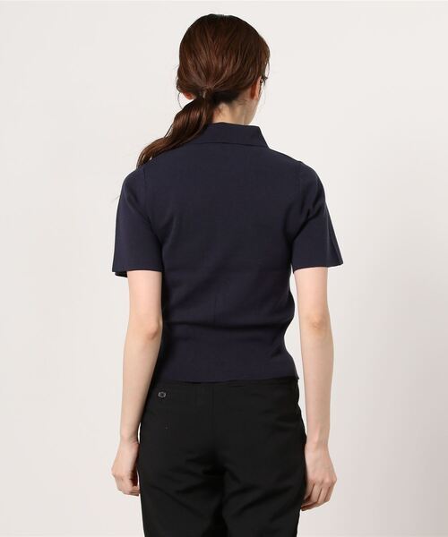 3.1 Phillip Lim（スリーワンフィリップリム）の「3.1 PHILLIP LIM / ニットポロ（ニット/セーター・レディース・ネイビー・X-SMALL）」の4枚目の写真