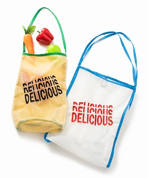 Casselini（キャセリーニ）の「ネットバッグセット（エコバッグ/サブバッグ・レディース・ホワイト/ブラック・FREE）」の2枚目の写真