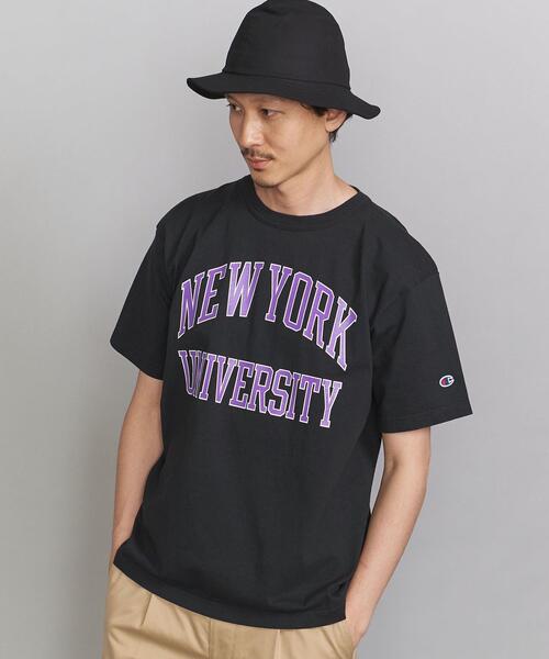 Champion（チャンピオン）の「＜CHAMPION (チャンピオン)＞USA NYU TEE/Tシャツ（Tシャツ/カットソー・メンズ・ホワイト/ブラック・SMALL/MEDIUM/LARGE/X-LARGE）」の5枚目の写真