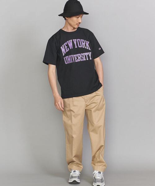 Champion（チャンピオン）の「＜CHAMPION (チャンピオン)＞USA NYU TEE/Tシャツ（Tシャツ/カットソー・メンズ・ホワイト/ブラック・SMALL/MEDIUM/LARGE/X-LARGE）」の3枚目の写真