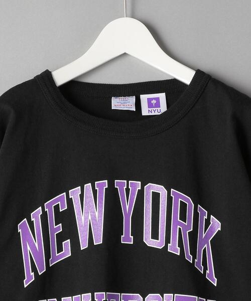 Champion（チャンピオン）の「＜CHAMPION (チャンピオン)＞USA NYU TEE/Tシャツ（Tシャツ/カットソー・メンズ・ホワイト/ブラック・SMALL/MEDIUM/LARGE/X-LARGE）」の8枚目の写真