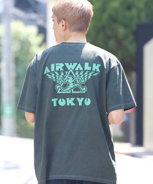 AIRWALK（エアウォーク）の「【雑誌Begin 6月号掲載!!】AIRWALK×ROOP TOKYO "TOKYO" ロゴT（Tシャツ/カットソー・メンズ・ホワイト/ブラック/グレー/グリーン・M/L/XL）」の4枚目の写真