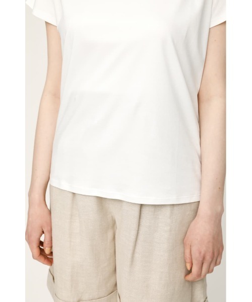 SLY（スライ）の「MERCERIZE SHOULDER TUCK T/SH ショルダー タック Tシャツ（Tシャツ/カットソー・レディース・ブラック/オフホワイト/ミント・FREE）」の10枚目の写真