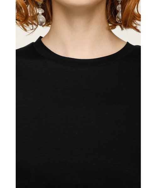 SLY（スライ）の「MERCERIZE SHOULDER TUCK T/SH ショルダー タック Tシャツ（Tシャツ/カットソー・レディース・ブラック/オフホワイト/ミント・FREE）」の8枚目の写真