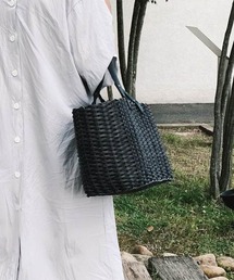 sarasa design（サラサデザイン）の「b2c メルカドバッグ 横長 mini（かごバッグ）」