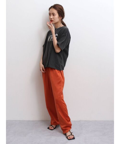 Ungrid（アングリッド）の「ビッグロゴルーズTee（Tシャツ/カットソー・レディース・オフホワイト/チャコールグレー/グリーン・FREE）」の11枚目の写真