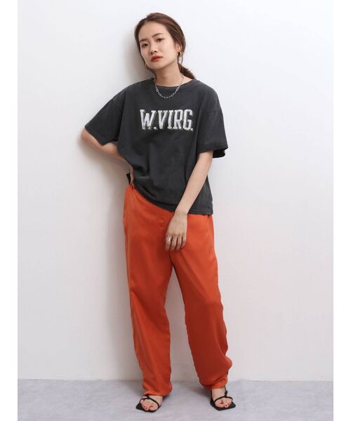 Ungrid（アングリッド）の「ビッグロゴルーズTee（Tシャツ/カットソー・レディース・オフホワイト/チャコールグレー/グリーン・FREE）」の12枚目の写真