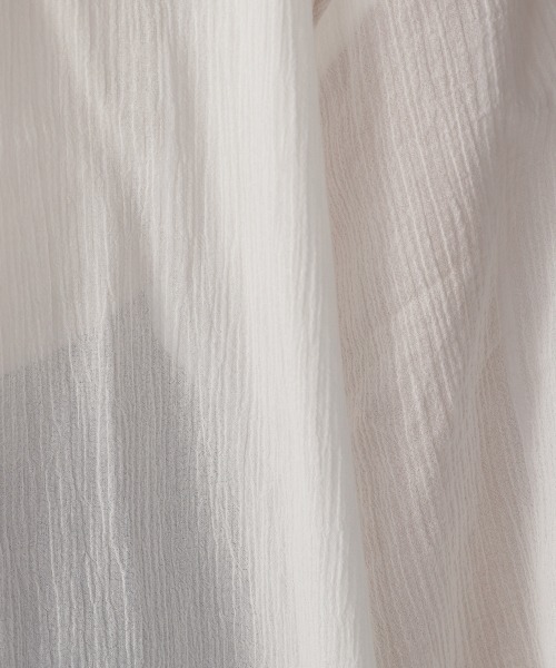 LOWRYS FARM（ローリーズファーム）の「ヨウリュウボイルチュニック６Ｓ　950058（シャツ/ブラウス・レディース・オフホワイト/ブラック/グリーン/ブルー・FREE）」の14枚目の写真