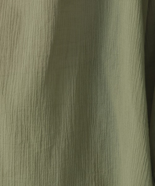 LOWRYS FARM（ローリーズファーム）の「ヨウリュウボイルチュニック６Ｓ　950058（シャツ/ブラウス・レディース・オフホワイト/ブラック/グリーン/ブルー・FREE）」の12枚目の写真