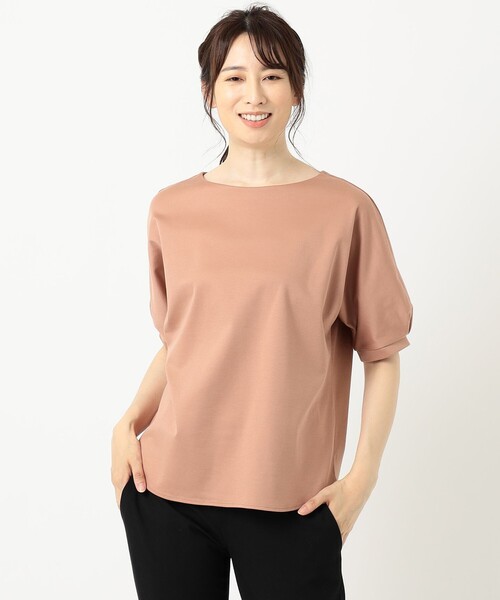 J.PRESS(ジェイプレス)の「【UVケア・消臭効果・接触冷感】コンパクトコットンスムース ドルマンスリーブ カットソー(Tシャツ/カットソー・レディース・ホワイト系/グレー系/ダークブラウン系/ベージュ系/ピンク系/スモーキーグリーン系・T13)」の20枚目の写真