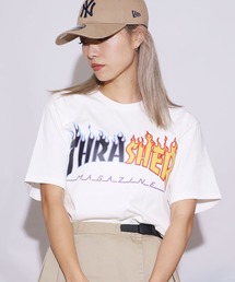 THRASHER/スラッシャー GE12 バイカラーロゴ S/S TEE 半袖Tシャツ