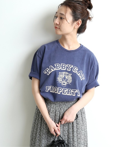SLOBE IENA（スローブイエナ）の「【MIXTA/ミクスタ】SLOBE別注Tシャツ【洗濯機洗い可】◆（Tシャツ/カットソー・レディース・ブラック/ナチュラル/ネイビー/キャメル・FREE）」の3枚目の写真