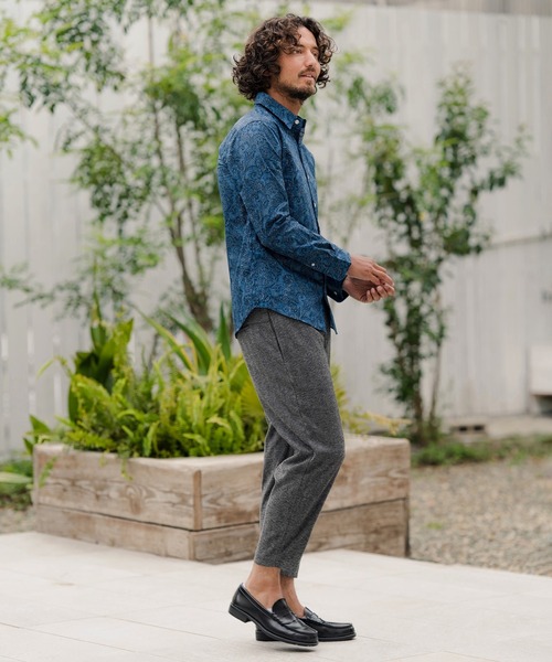 CAMBIO(カンビオ)の「ms4704-ペイズリー総柄ブロードシャツ(シャツ/ブラウス・メンズ・ブラック/レッド/ネイビー・L/S/M)」の16枚目の写真