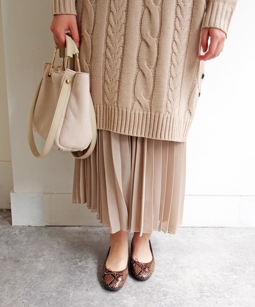 byあしながおじさん（バイアシナガオジサン）の「ふわもちクッションバレエシューズ　-8750332（バレエシューズ・レディース・ベージュ/ワイン/パイソン・22.5cm/23.5cm/24.5cm/23.0cm/24.0cm）」の7枚目の写真