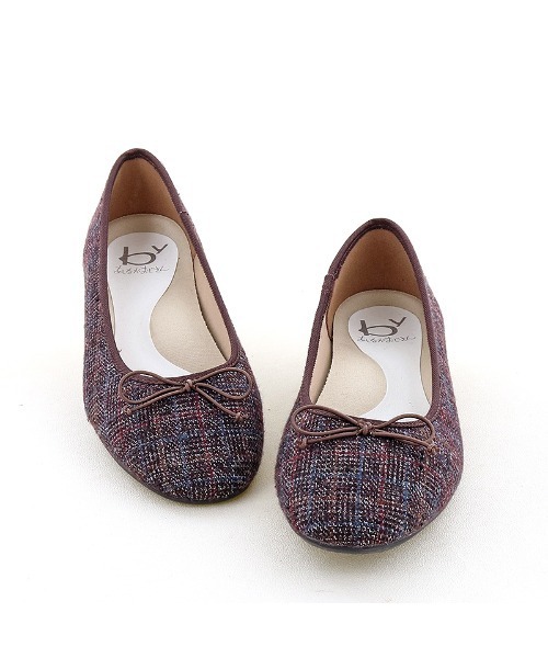 byあしながおじさん（バイアシナガオジサン）の「ふわもちクッションバレエシューズ　-8750332（バレエシューズ・レディース・ベージュ/ワイン/パイソン・22.5cm/23.5cm/24.5cm/23.0cm/24.0cm）」の11枚目の写真