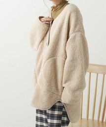 RAY CASSIN | スウェード切替リングボアブルゾン(ブルゾン)