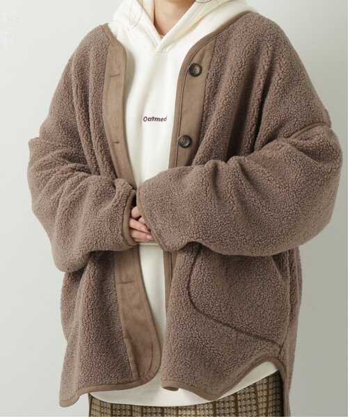 RAY CASSIN(レイカズン)の「スウェード切替リングボアブルゾン(ブルゾン・レディース・ベージュ/モカ・FREE)」の19枚目の写真