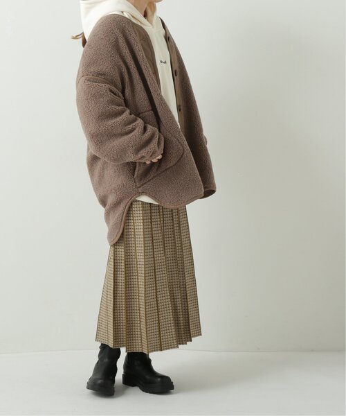 RAY CASSIN(レイカズン)の「スウェード切替リングボアブルゾン(ブルゾン・レディース・ベージュ/モカ・FREE)」の21枚目の写真