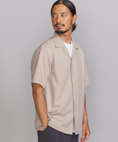 BEAUTY&YOUTH UNITED ARROWS（ビューティーアンドユースユナイテッドアローズ）の「BY クリア ジョーゼット リラックスレギュラー シャツ（シャツ/ブラウス・メンズ・ベージュ/ネイビー/ブラウン・SMALL/MEDIUM/LARGE/X-LARGE）」の7枚目の写真