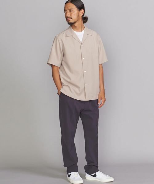 BEAUTY&YOUTH UNITED ARROWS（ビューティーアンドユースユナイテッドアローズ）の「BY クリア ジョーゼット リラックスレギュラー シャツ（シャツ/ブラウス・メンズ・ベージュ/ネイビー/ブラウン・SMALL/MEDIUM/LARGE/X-LARGE）」の8枚目の写真