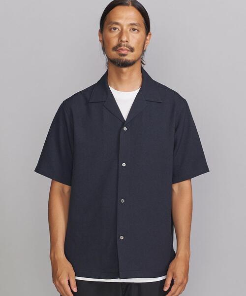 BEAUTY&YOUTH UNITED ARROWS（ビューティーアンドユースユナイテッドアローズ）の「BY クリア ジョーゼット リラックスレギュラー シャツ（シャツ/ブラウス・メンズ・ベージュ/ネイビー/ブラウン・SMALL/MEDIUM/LARGE/X-LARGE）」の9枚目の写真