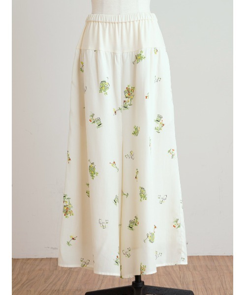 BEARDSLEY(ビアズリー)の「フルーツソーダプリントパンツ(その他パンツ・レディース・グレー/アイボリー・FREE)」の8枚目の写真