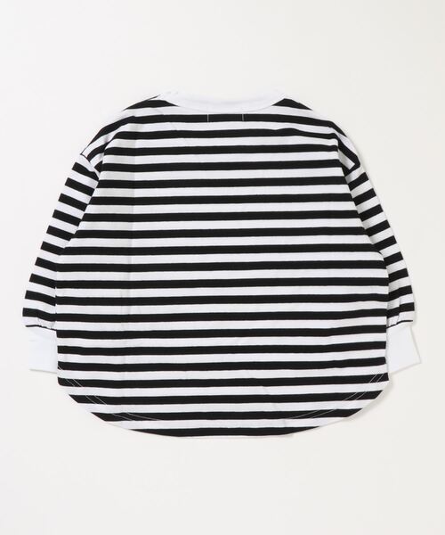 GENERATOR（ジェネレーター）の「GENERATOR/ジェネレーター  ボーダー L/STシャツ（Tシャツ/カットソー・キッズ・ブラック/グリーン・S/M/L/XL）」の3枚目の写真