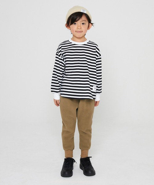 GENERATOR（ジェネレーター）の「GENERATOR/ジェネレーター  ボーダー L/STシャツ（Tシャツ/カットソー・キッズ・ブラック/グリーン・S/M/L/XL）」の4枚目の写真