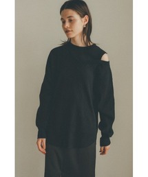 CLANE | ASYMMETRY SHOULDER POINT TOPS(Tシャツ/カットソー)