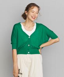 BEAUTY&YOUTH UNITED ARROWS | BY バックドレープ6分袖カーディガン -ウォッシャブルｰ(カーディガン/ボレロ)