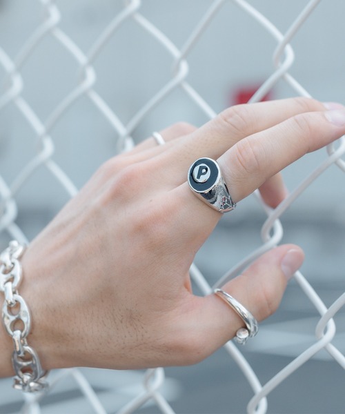 Perushu（ペルーシュ）の「【Silver925】Pボールリング（リング・メンズ・B/A・FREE）」の2枚目の写真