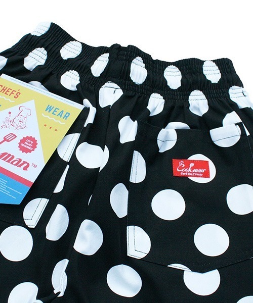 COOKMAN（クックマン）の「Cookman クックマン シェフショートパンツ ハーフパンツ イージーパンツ Big dots Black（その他パンツ・メンズ・ブラック・MEDIUM/LARGE）」の8枚目の写真