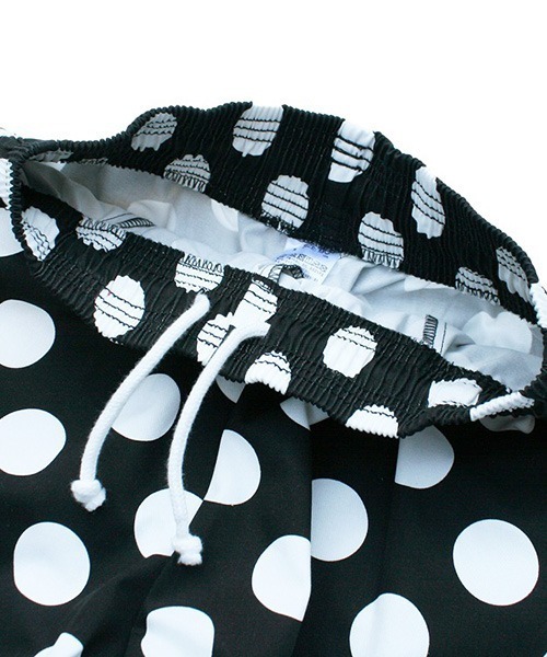 COOKMAN（クックマン）の「Cookman クックマン シェフショートパンツ ハーフパンツ イージーパンツ Big dots Black（その他パンツ・メンズ・ブラック・MEDIUM/LARGE）」の4枚目の写真