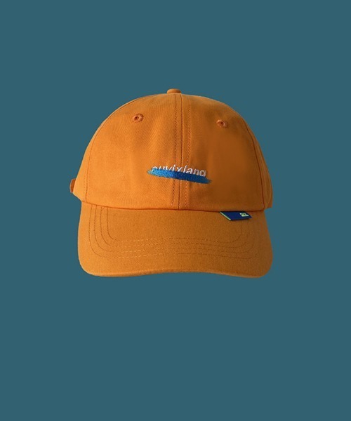 Futier land（フューティアランド）の「ペイントロゴキャップ（キャップ・レディース・ブラック/オレンジ/アイボリー・FREE）」の4枚目の写真