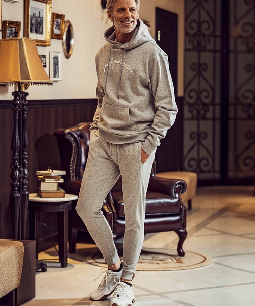 1PIU1UGUALE3  RELAX （ウノピゥウノウグァーレトレ リラックス）の「1PIU1UGUALE3 RELAX(ウノピゥウノウグァーレトレ)ブランドロゴ コード刺繍 スウェットパンツ ロングパンツ（スウェットパンツ・メンズ・ブラック/トップグレー・S/M/L/XL/XXL）」の12枚目の写真