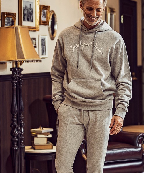 1PIU1UGUALE3  RELAX （ウノピゥウノウグァーレトレ リラックス）の「1PIU1UGUALE3 RELAX(ウノピゥウノウグァーレトレ)ブランドロゴ コード刺繍 スウェットパンツ ロングパンツ（スウェットパンツ・メンズ・ブラック/トップグレー・S/M/L/XL/XXL）」の13枚目の写真