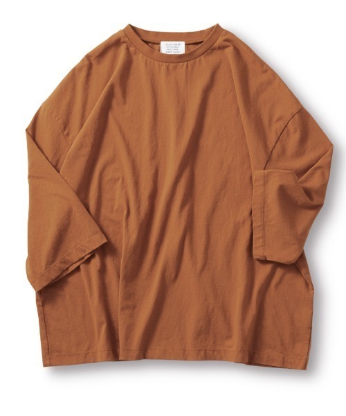 Sunny clouds（サニークラウズ）の「サニークラウズ　半端袖Ｔシャツ（Tシャツ/カットソー・メンズ・オレンジ系その他/ブラック・SMALL/LARGE/MEDIUM/BL）」の15枚目の写真